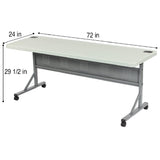 OEF Furnishings OEF Training Table, 72", Grey (OEFBPFT2472) OEF Furnishings