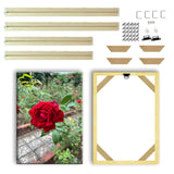 ECYC Ltd 40 x 40cm Wood Canvas Frame Kit, DIY Canvas Stretcher Bars Canvas Frame Diamond Art Wooden Frames Stretch Canvas Wood Frame for Oil Paintings, Prints, Wall Art, Gallery Wrap, Home Décor ECYC Ltd
