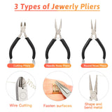 Giwaelro Jewelry Making Kit for Adults, Jewelry Making Supplies with Pliers, Wires, Findings, Necklace Chains, Magnifier and Storage Bag Giwaelro