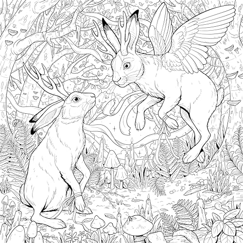 Mythographic Color and Discover: Mythical Beasts: An Artist’s Coloring Book of Magical Creatures WoodArtSupply