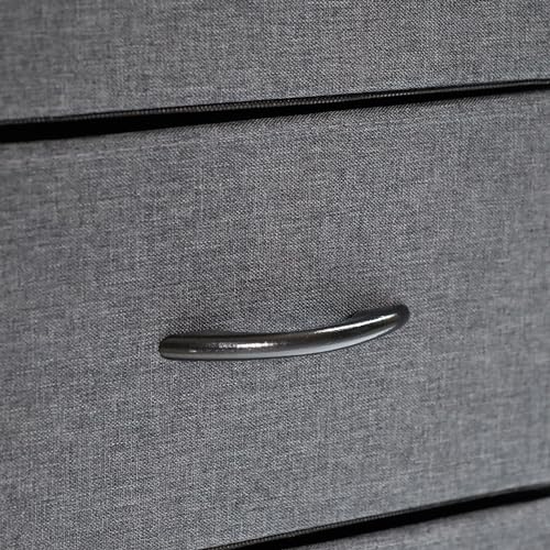 Flash Furniture Sodano 3 Nightstand with Charging Station, 2 USB Ports and 1 Outlet, Metal, Engineered Wood Top, Handles, Set of 1, Charcoal Drawers/Black Frame Flash Furniture