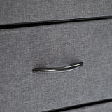 Flash Furniture Sodano 3 Nightstand with Charging Station, 2 USB Ports and 1 Outlet, Metal, Engineered Wood Top, Handles, Set of 1, Charcoal Drawers/Black Frame Flash Furniture