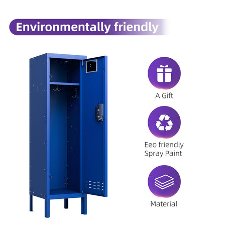 BUTISOW Metal Cabinet Home Office Storage,Lockers,Lockable Employees Metal Locker with Door,54" Height Steel Locker,Lockable Steel Locker for Gym,School,Home,Office,Garage,Assembly Required BUTISOW