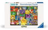 Ravensburger - 2000 piece puzzle - Adult puzzle - Ages 14 and above - Luminous Pokémon - Premium quality puzzle made in Europe - Fun & Action - 12001130, Yellow Ravensburger