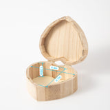 6 Piece Small Wooden Box Unfinished Wooden Treasure Box with Lids for DIY Crafts (5 x 4.7 x 2.5 inches) Xhqsulsclac