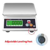 VisionTechShop VK-2D 0.1g Premium Food Kitchen Scale, Lb/Oz/Kg/g Switchable, Stainless Steel Plate Food Scale, Large LCD Display with Backlight, 12lb Max Capacity, 0.001lb Readability VisionTechShop