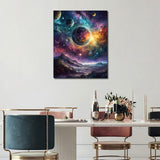 TUMOVO Planet DIY Paint by Numbers for Adults, Galaxy Acrylic Paint by Numbers Kits on Canvas, Paint by Numbers Kit for Adults Beginners Universe, Oil Hand Painting for Gift Home 16"x20"(Frameless) TUMOVO
