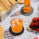 ME.FAN Silicone Coasters [6 Pack] Coasters with Holder - Drinking Coasters - Cup Mat for Drinks - Live for Hot or Cold Drink Thickened, Non-Slip, Non-stick, Deep Tray Black ME.FAN