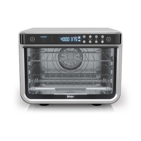 Ninja DT201 Foodi 10-in-1 XL Pro Air Fry Digital Countertop Convection Toaster Oven with Dehydrate and Reheat, 1800 Watts, Stainless Steel Finish, Silver Ninja