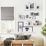 Forbena 36-Inch White Floating Shelves Set of 4 – Versatile Wall Storage for Kids' Rooms and Living Spaces Forbena