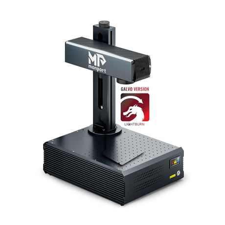 Monport 60W Fiber Laser Engraver with LightBurn,MOPA Laser Marking Machine with Autofocus Red Dot Guide 6.9" x 6.9" Lens for Metal Color Marking for Aluminum Steel Gold More... Monport