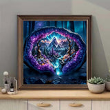 SHICERNHJ 5D Diamond Painting Kits for Adults,Crystal Forest Landscape Diamond Art Kits for Beginner,DIY Full Round Drill Diamond Dot with Gem Art Kits for Adults Home Wall Decor 14x14 Inch SHICERNHJ