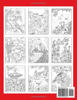 Beautiful Birds Coloring Book: An Adult Coloring Book With Beautiful Songbirds, Parrots, Swans, Peacocks, and More! Majosta
