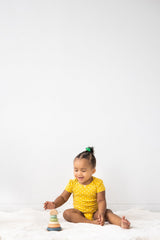 Pearhead Wooden Stacking Rainbow Toy, Baby and Toddler Ages 12+ Months Montessori Toy, Interactive Stackable Rings Learning Toy, Baby Girl or Baby Boy Nursery Accessory Pearhead