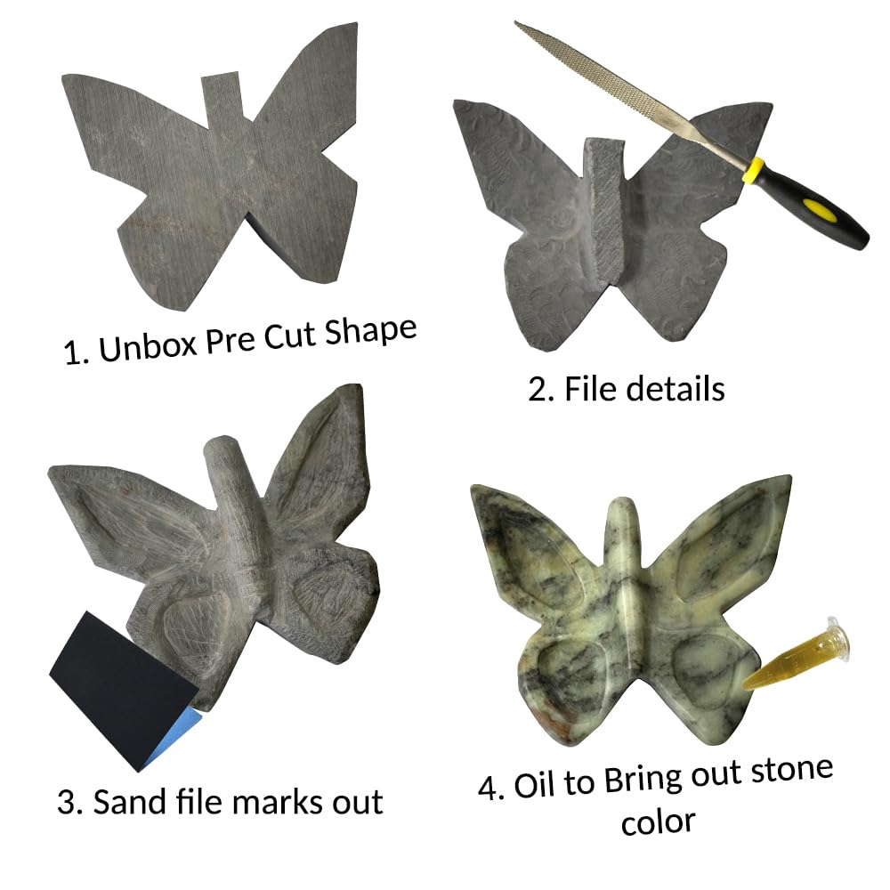 Loon Medium Soapstone Carving Kit DIY Arts and Crafts Kit Generic