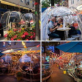 Alvantor Pop Up Bubble Tent - 12’ x 12’ Instant Igloo Tent - 8-10 Person Screen House for Patios - Large Oversize Weather Proof Pod - Cold Protection Camping Tent - Beige Alvantor