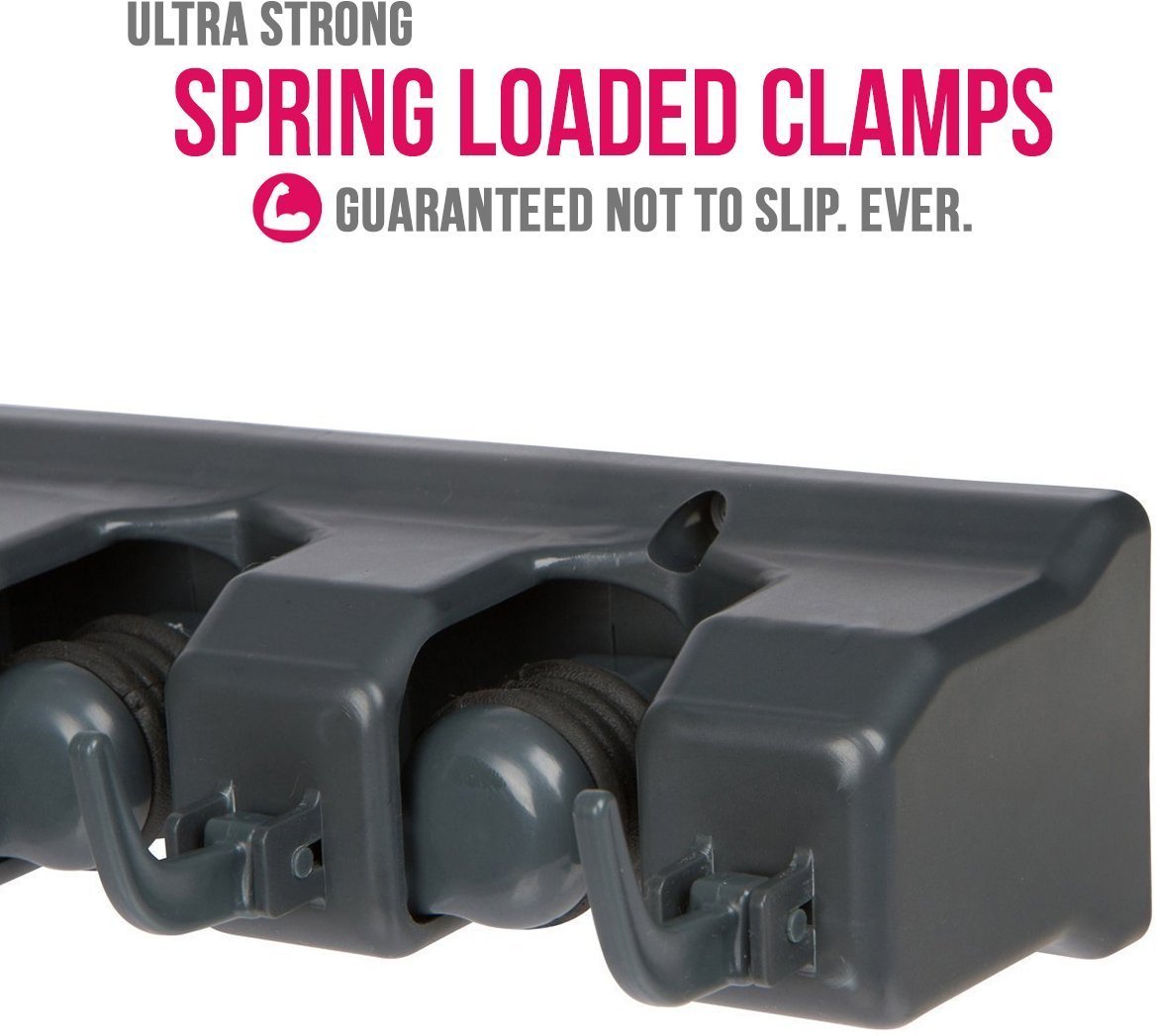 Berry Ave Broom Holder & Wall Mount Garden Tool Organizer - Thumbnail 5