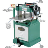 Grizzly G0453Z Planer with Spiral Cutterhead, 15-Inch Grizzly Industrial