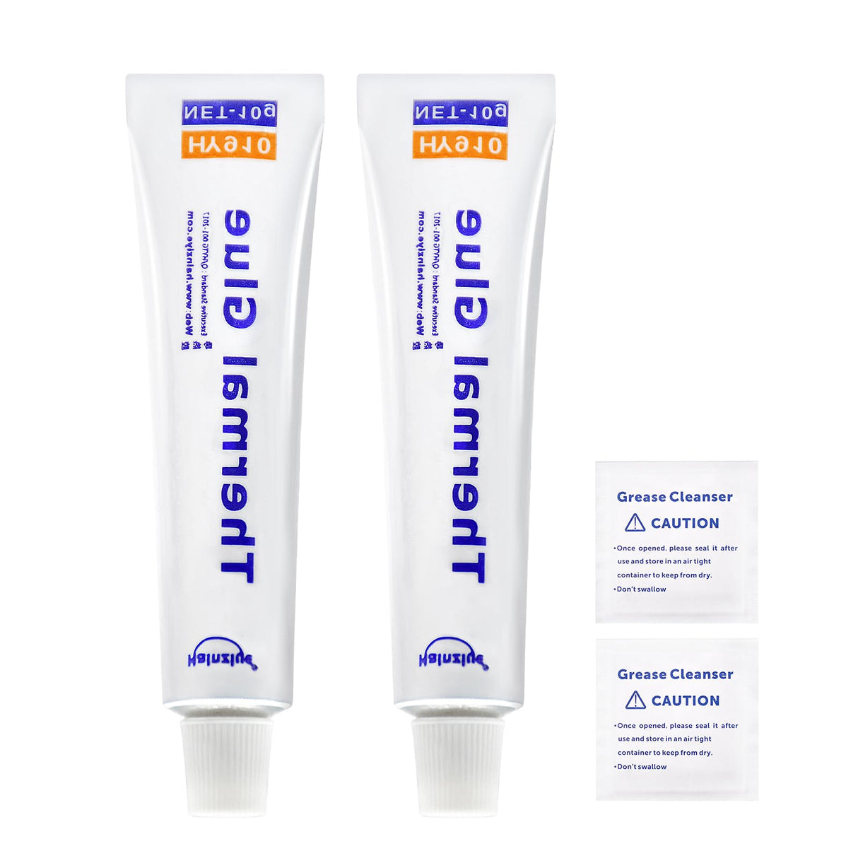 2 Pack 10g (20g in Total) HY910 0.975W/m-k Thermal Conductive Glue, High-Performance Thermal Plaster, Silicone Viscous Adhesive Cooling Compound, Heatsink Glue for LED GPU MOSFET 3D Printer IC Chipset Bymugo