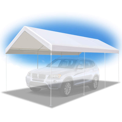 BenefitUSA 10'x20' Carport Replacement Canopy Garage Top Tarp Shelter Cover, Canopy ONLY (w/Edge)