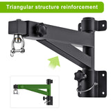 Kipika Heavy Bag Hanger Wall Mount Punching, Rotatable Heavy Duty Boxing Bag Bracket for Home Gym Indoor, Adjustable Length for Kickboxing Bag, Muay Thai Bag,Speed Bag Kipika