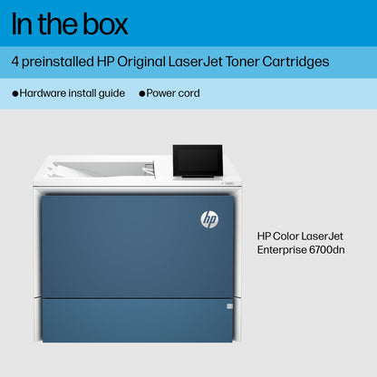 HP Color Laserjet Enterprise 6700dn Printer, Best for Business, (6QN33A)