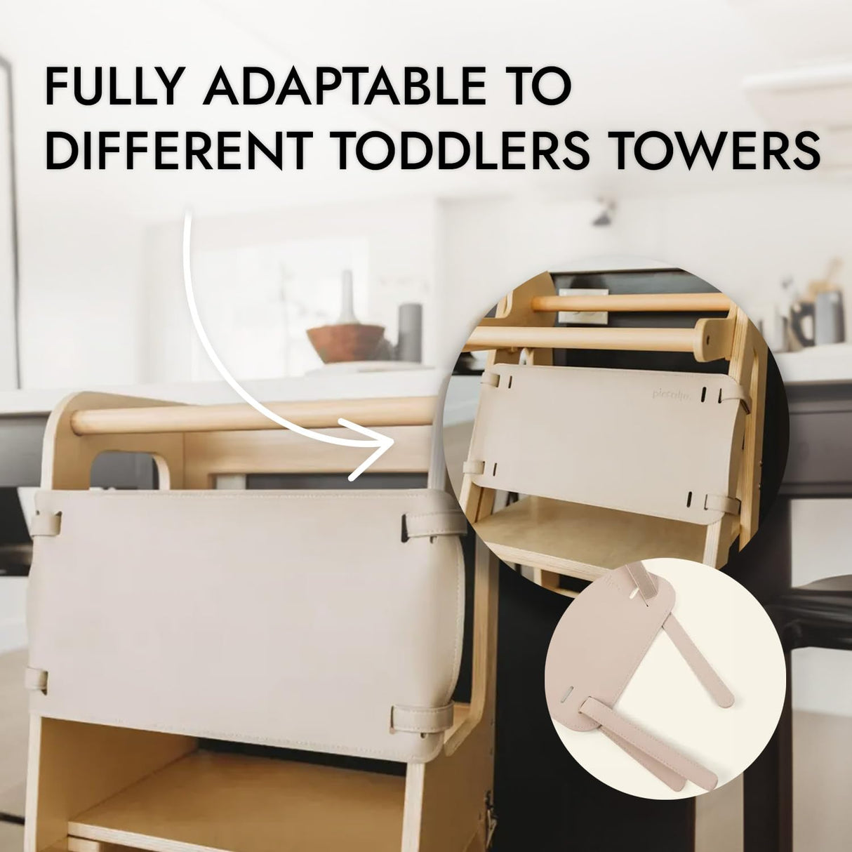 Toddlers Tower Safety Net - Safety Guard for Toddlers Tower - Kitchen Step Tool Toddlers/Kids - Pattern OLYMPE STORE