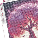Cherry Blossom Girl Diamond Art for Adults, 50x70cm Large Diamond Painting 5D DIY Full Drill Square Paint By Numbers Gem Art Supplies Pictures for Home Fall Decor Wall Art Gifts 20x28in W-5170 Wenpeef