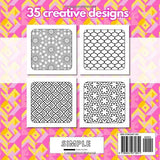 Relaxing Geometric Patterns: Coloring Book for Stress Relief, Creative Designs for Relaxation WoodArtSupply