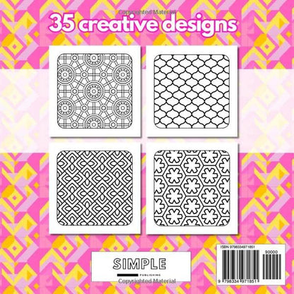 Relaxing Geometric Patterns: Coloring Book for Stress Relief, Creative Designs for Relaxation