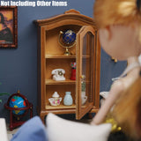Odoria 1/12 Miniature Curio Display Cabinet Dollhouse Furniture Accessories, Brown Odoria