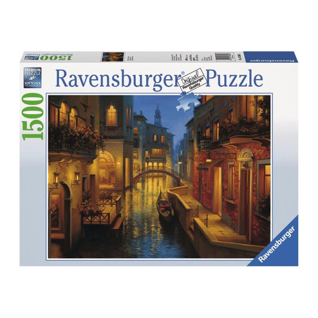 Ravensburger Venice Waterscape - 1500 Piece Jigsaw Puzzle for Adults | Premium Quality | Anti-Glare Surface | Precision Fit for Puzzle Enthusiasts