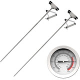 Candy Thermometer with Pot Clip and 8 Inch Probe (2 Packs)- Best Oil Thermometer for Frying,Candy Thermometer for Candy Making for Tall pots,Candle,Candy Making,Deep Frying Anicooking