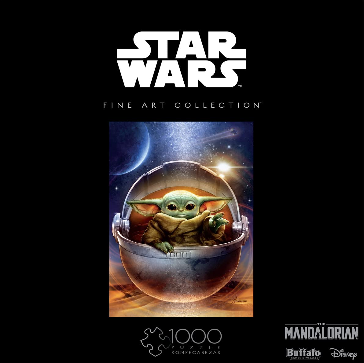 Buffalo Games - Star Wars - Galactic Child - 1000 Piece Jigsaw Puzzle for Adults -Challenging Puzzle Perfect for Game Nights - Finished Size is 26.75 x 19.75 Buffalo Games