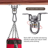 SELEWARE Heavy Duty Boxing Punching Bag Hanger, 360 Rotate Heavy Bag Hanger Bracket with Bearing and Carabiner, Wood Beam Holder for Boxing Muay Thai Training, 700lbs Capacity SELEWARE