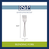 RSVP International Endurance Kitchen Baking Tool Collection, Blending Fork, Stainless Steel RSVP