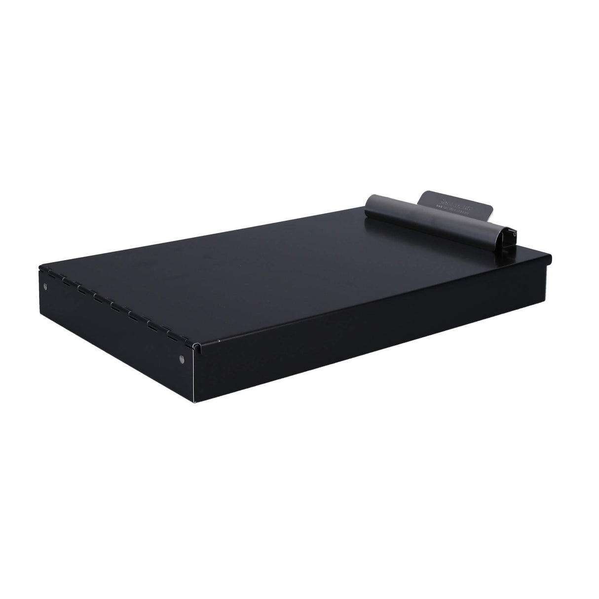 Saunders Metal Clipboard with Storage, Dual Storage Nursing, Letter Size Heavy Duty Contractor with High Capacity Clip and Self Locking Latch, Black, Proudly Made in USA Saunders