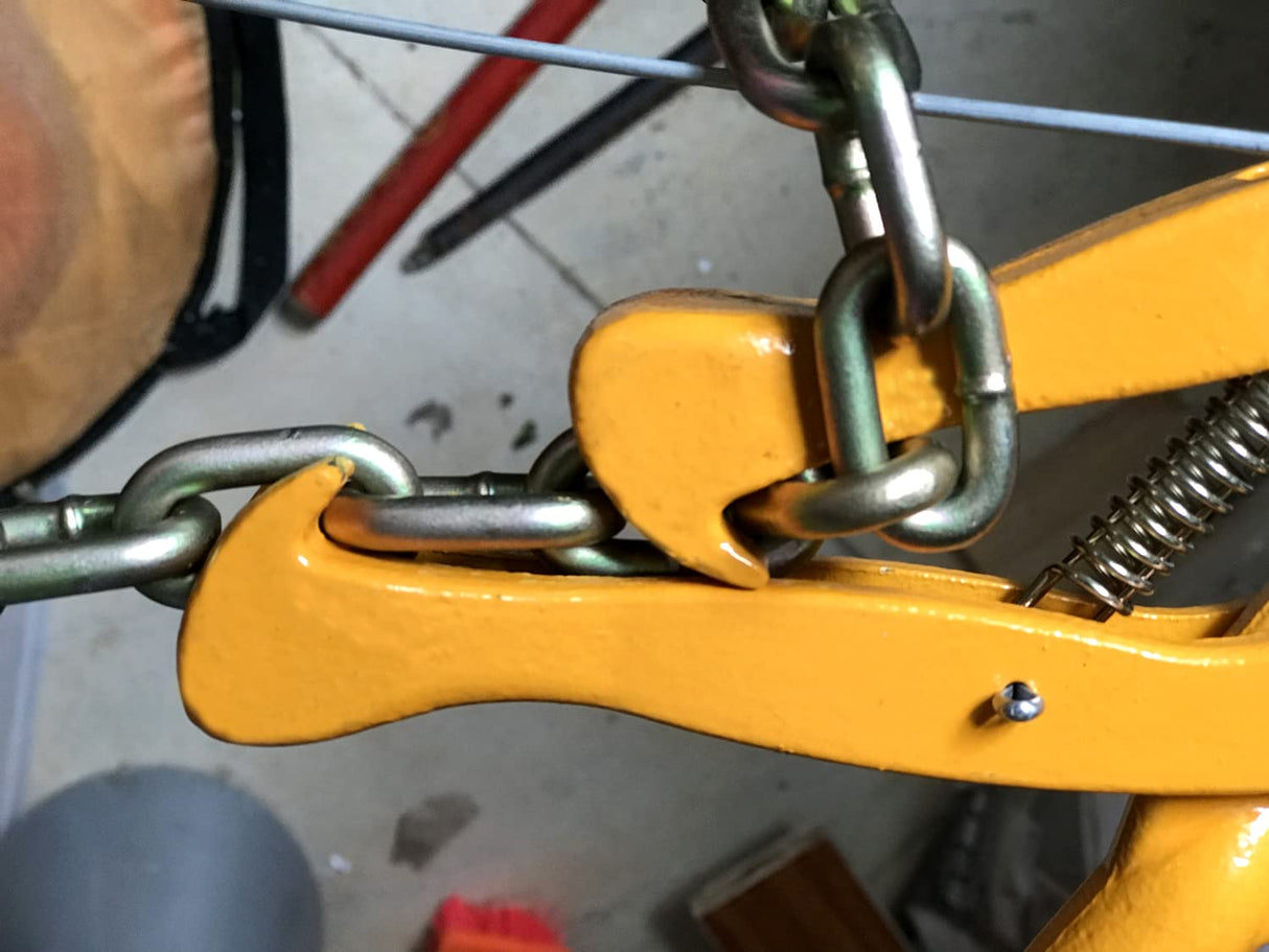 Chain Strainer Fence strainrite Wire Crimping Tool -Fence Repair Compact Tool, Barbed Wire Tightener Tightening Repair Fix.Heavy Duty Fence Plain Barbed Wire Strainer 47.25" Chain Capacity 2200lbs LOADSECRTOOL