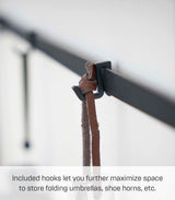 Yamazaki Home Modern Slim Console Table, Slim Narrow Accent Table for Entryway Or Living Room, Metal and Wood Skinny Hallway or Sofa Table Steel One Size Black YAMAZAKI