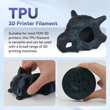 VOXELAB TPU Filament 1.75mm, Flexible & Durable 3D Printer Filament, Soft Elastic PLA TPU 95A, High Strength & Wear Resistant, 1KG Spool (2.2lbs), Burnt Titanium – from Flashforge Family Brand Voxelab