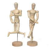 Artist Wooden Manikin Mannequin Sketching Lay Figure Drawing Model Aid Human Figure Artist Draw Painting Model Mannequin Jointed Doll for Art Drawing Human Figure UpTuoLi