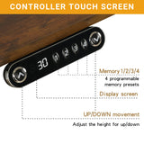 bilbil Dual Motor Electric Standing Desk, 63 x 30 Inch Height Adjustable Sit Stand Table with Splice Board, Stand up Home Office Desk, Black bilbil