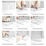 EAROND 3 Tier Clear Acrylic Display Case for Medicine,Collectibles,Figures,Wall Mounted Cabinet with Magnetic Door,Stackable Dustproof Showcase Storage Box EAROND