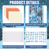 FREEBLOSS 15 Set DIY Card Making Kit for Adults Winters Card Making Kit DIY Handmade Greeting Card Kit Perfect for Christmas Gift Cards for Birthday Wedding Congratulation FREEBLOSS