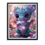 Natuyalo Paint by Numbers for Adults Beginner, Dragon Baby Easy Paint by Numbers Kits Animal Acrylic Craft Kits for Adults Suitable for Home Wall Decoration Flameless 16x20 Inch Natuyalo