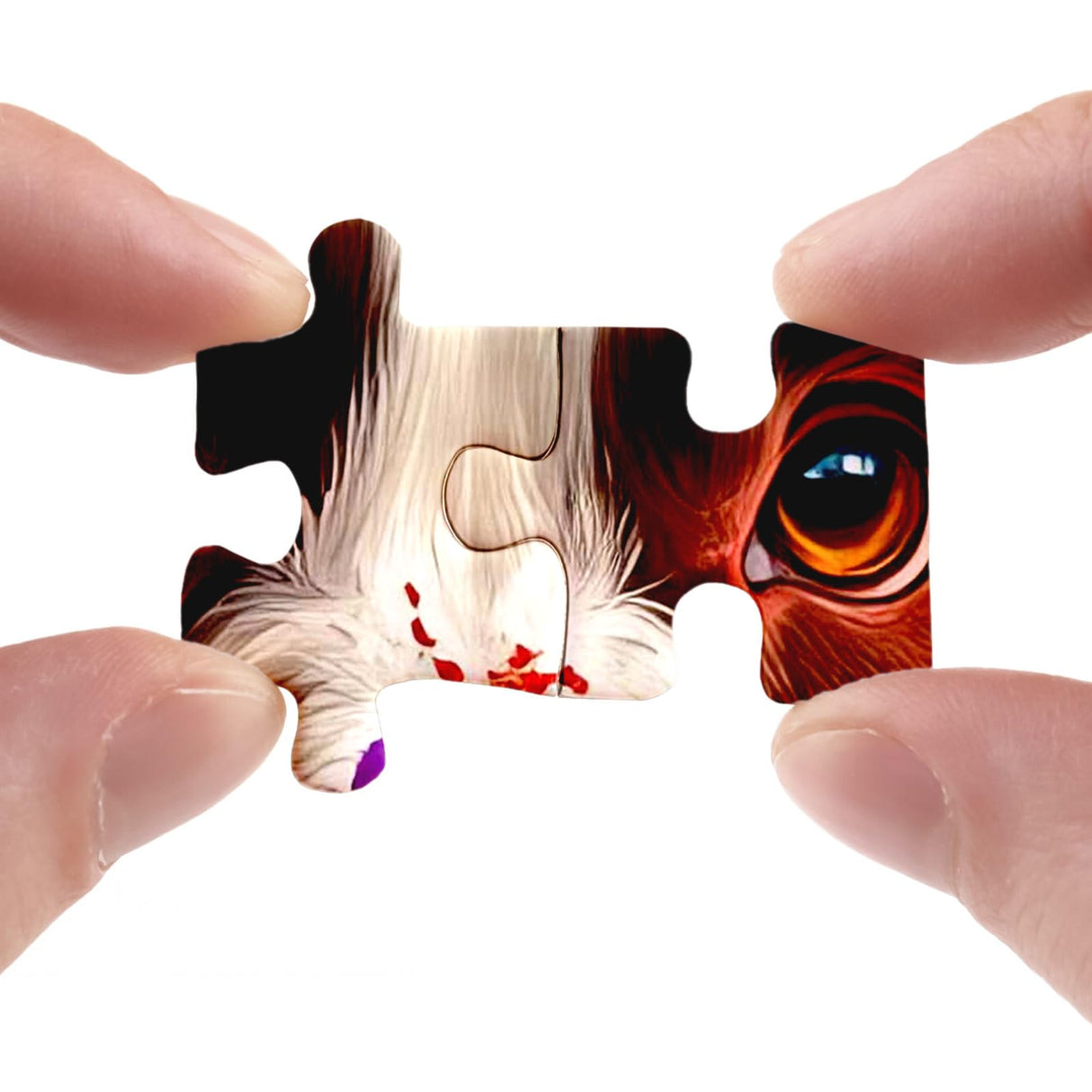 Puppy Painting Puzzle for Adults 1000 Pieces, Funny Dog Jigsaw Puzzle, Cute Animal Puzzle BBOLDIN