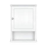 MCS 23x16 White Medicine Cabinet Organizer, Wall Mounted Bathroom Cabinet for Over-The-Toilet Storage, Bathroom Furniture & Restroom Organizer MCS