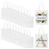 WACAR Sublimation Blanks Tote Bags 14x16inch Canvas Tote Bags Reusable Polyester Grocery Bags for Heat Transfer DIY Crafting Shopping Bags WACAR