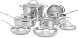 Cuisinart 11-Piece Cookware Set, Chef's Classic Stainless Steel Collection 77-11G Cuisinart