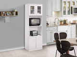 Kings Brand Furniture - Danbury Tall Kitchen Pantry, Microwave Storage Cabinet, White Kings Brand Furniture